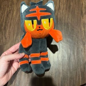 Pokemon Litten 8inch plush toy, gray